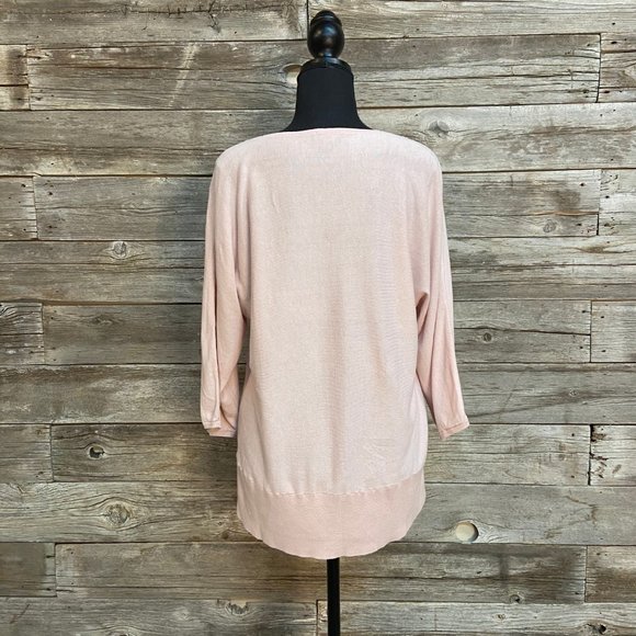 🌟🌸Talbots Batwing Pink Lightweight Sweater🌸🌟 - Picture 3 of 8